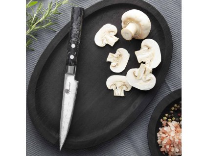 Allzwecksmesser CARBON FRAGMENT 11 cm, schwarz, Dellinger