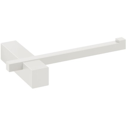 Toilettenpapierhalter CARVO 16 cm, weiß, Edelstahl, Zack