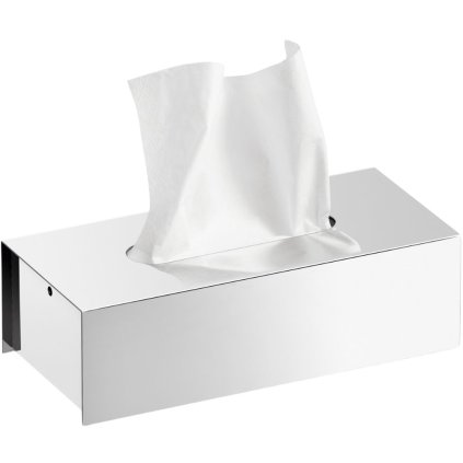 Kosmetiktuchbox PURO 25 cm, poliert, Edelstahl, Zack