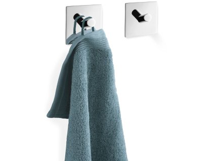 Handtuchhaken 4 cm, 2er-Set, poliert, Edelstahl, Zack