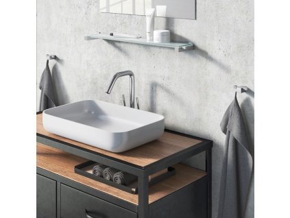 Handtuchhaken CARVO 6 cm, doppelt, matt, Edelstahl, Zack