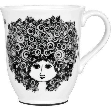 Teetasse ROSALINDE 350 ml, schwarz, Porzellan, Bjørn Wiinblad