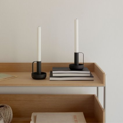 Stabkerzenhalter IDA 10 cm, schwarz, Eisen, Stelton