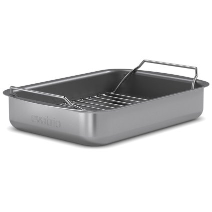 Bräter PROFESSIONAL 26 x 19 cm, mit Gestell, grau, Aluminium, Eva Solo