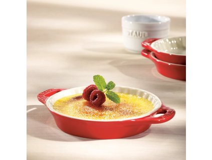 Auflaufform 17 cm, rot, Keramik, Staub