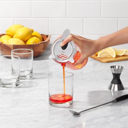Cocktail Strainer STEEL 10 cm, silber, Edelstahl, OXO