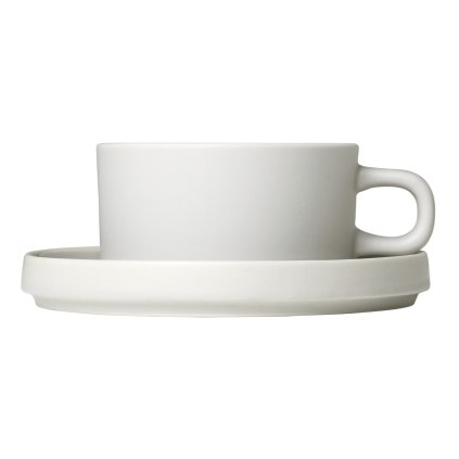 Teetasse mit Untertasse PILAR 200 ml, Creme, Blomus