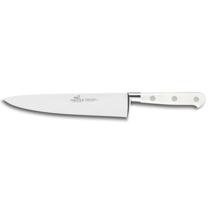 Chefmesser Kochmesser TOQUE 20 cm, Edelstahlnieten, weiß, Lion Sabatier