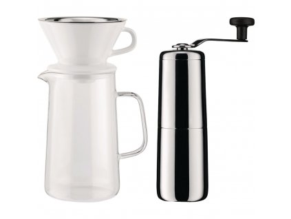 Kaffeefilterkanne SLOW COFFEE, mit Kaffeemühle, Alessi