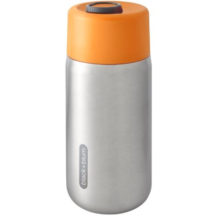 Reisebecher To Go Becher 340 ml, orange, Edelstahl, Black+Blum