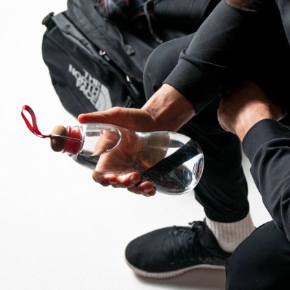 Trinkflasche EAU GOOD 800 ml, rot, Tritan, Black+Blum