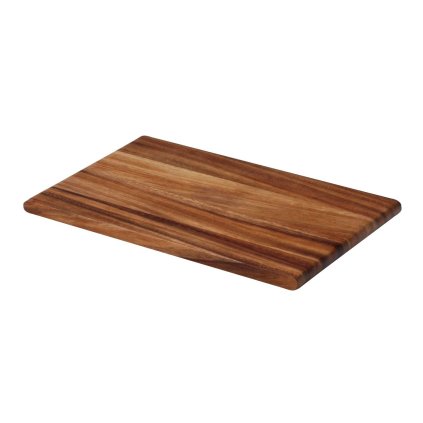 Schneidebrett 26 x 16,5 cm, braun, Holz, Continenta