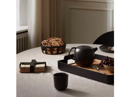 Serviertablett NORDIC KITCHEN 50 x 35 cm, schwarz, Kunststoff/Bambus, Eva Solo