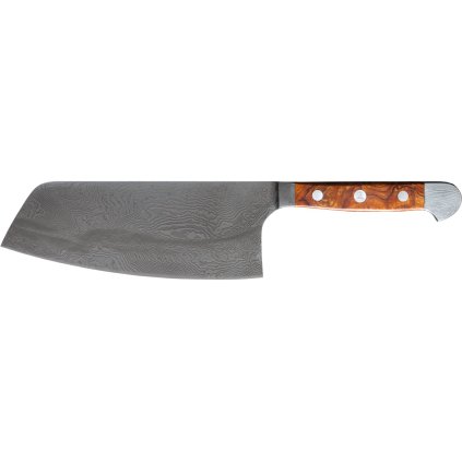 Japanisches Messer CHAI DAO DAMASCUS 16 cm, braun, Güde