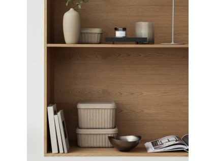 Aufbewahrungsbox REDO 23,5 x 12 cm, 2er-Set, braun, Papier, Blomus