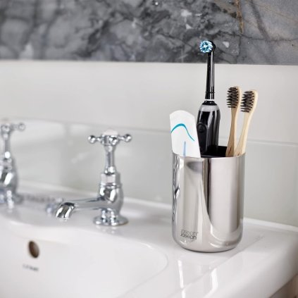 Zahnbürstenhalter EASYSTORE 70580 silber, Edelstahl, Joseph Joseph