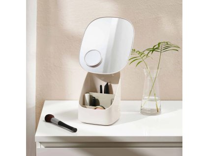 Make-up Spiegel VIVA 75001, mit Organizer, beige, Kunststoff, Joseph Joseph