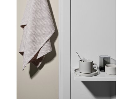 Kaffeetasse mit Untertasse PILAR 200 ml, hellgrau, Blomus