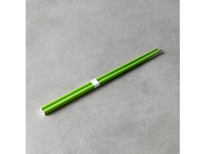 Essstäbchen 22,5 cm, leicht grün / weiß, bambus, MIJ