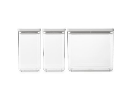 Vorratsdose TASTY PLUS, 3er-Set, hellgrau, Brabantia