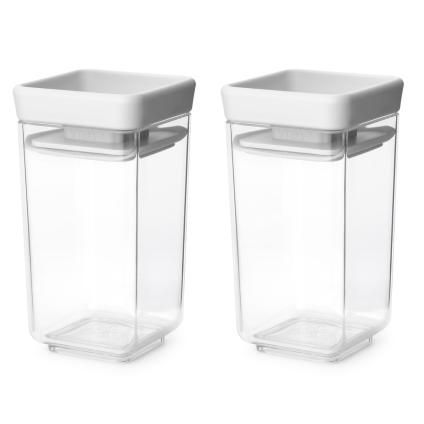 Vorratsdose TASTY PLUS 150 ml, 2er-Set, hellgrau, Brabantia
