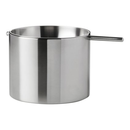 Aschenbecher ARNE JACOBSEN 8 cm, silber, Edelstahl, Stelton