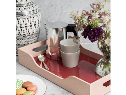 Servierplatte SWELL 34 cm, Kastanie, Holz, Printworks