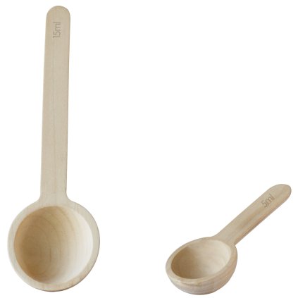 Messlöffel NBA226, 2er-Set, Holz, Pebbly