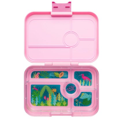 Lunchbox TAPAS XL 5 1 l, Pink / Jungle, Kunststoff, Yumbox