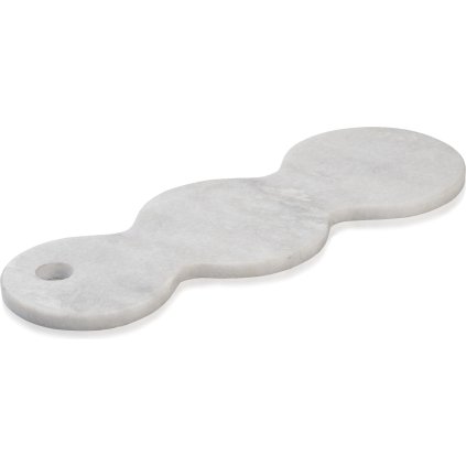 Servierplatte SKAGEN 40 cm, grau, Marmor, Humdakin