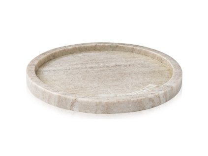 Servierplatte 22 cm, grau, Marmor, Humdakin