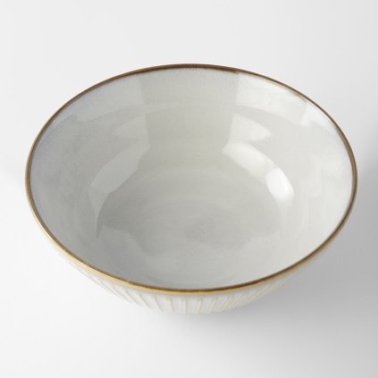 Schüssel WHITE SENDAN 21,5 cm, weiß, keramik, MIJ