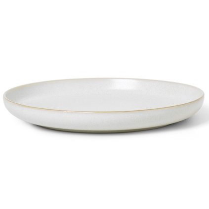 Dessertteller SEKKI 18,5 cm, creme, steingut, fest LIVING