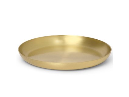 Servierplatte BASHO 9,5 cm, messing, fest LIVING