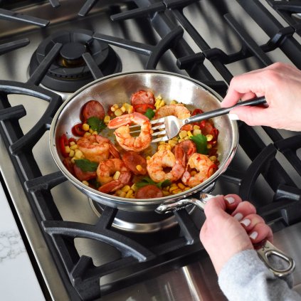 Universalpfanne PROBOND 22 cm, edelstahl, Hestan