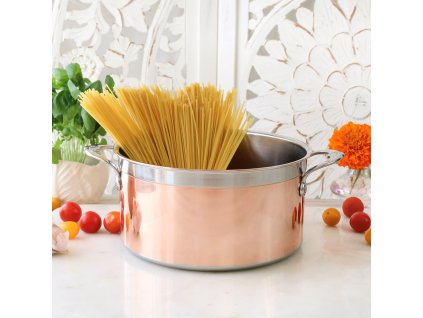Topf COPPERBOND 24 cm, 5,7 l, kupfer, Hestan