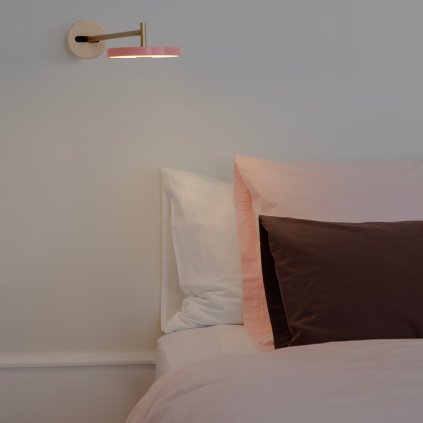 Wandlampe ASTERIA 15 cm, rosa, aluminium, Umage