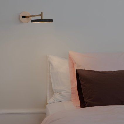 Wandlampe ASTERIA 15 cm, schwarz, aluminium, Umage
