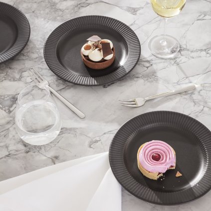 Dessertteller LEGIO NOVA 19 cm, schwarz, steingut, Eva Solo