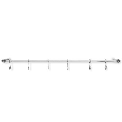 Küchenhakenleiste 40 cm, 6 Haken, edelstahl, Eva Solo