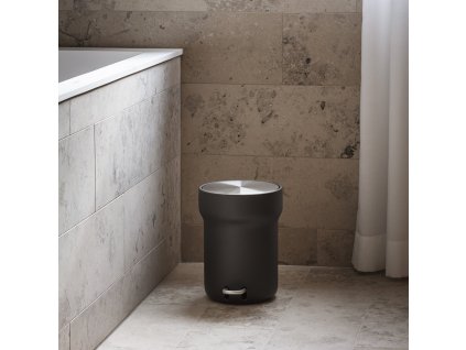 Badezimmer Mülleimer CITADEL 5 l, schwarz, kunststoff / edelstahl, Eva Solo