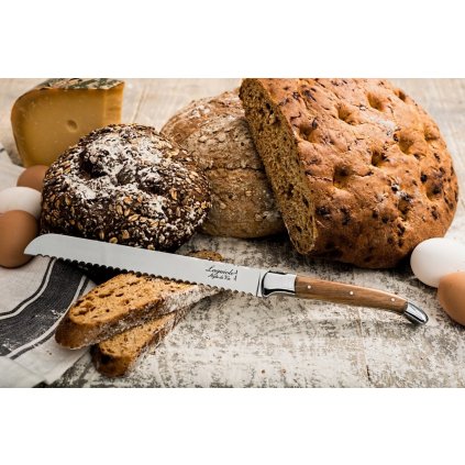 Brotmesser LAGUIOLE LUXURY 20 cm, Olivenholz, Laguiole