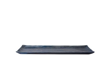 Servierteller CONTOUR 33 x 10,5 cm, blau, keramik, MIJ