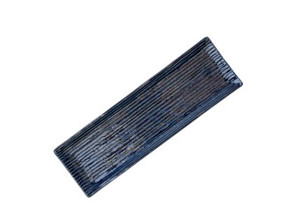 Servierteller CONTOUR 33 x 10,5 cm, blau, keramik, MIJ