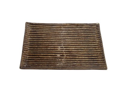 Servierteller CONTOUR 24 x 15 cm, Bernstein, keramik, MIJ