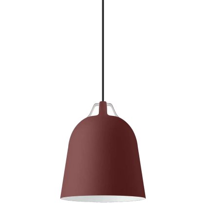 217058 zavesna lampa clover 21 cm burgundska hlinik eva solo
