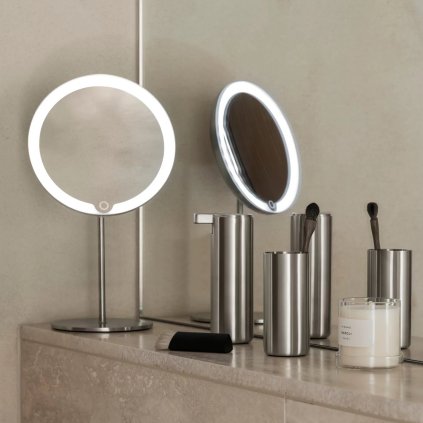 Zahnputzbecher MODO 12 cm, silber, matt edelstahl, Blomus