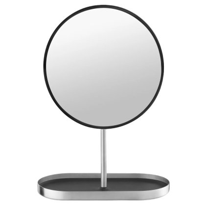 217529 kosmeticke zrcadlo modo 29 x 22 cm stribrna matna nerezova ocel blomus