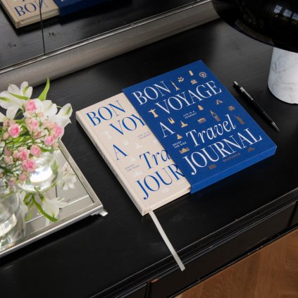 Reisetagebuch BON VOYAGE, blau, Printworks