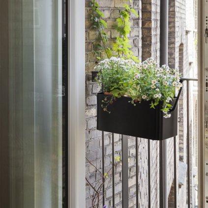 Blumentopf SIMPLY GROW 40 x 22 cm, schwarz, stahl, Eva Solo